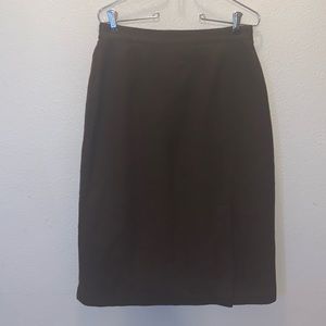 Sag Harbor vintage brown 100% wool pencil skirt